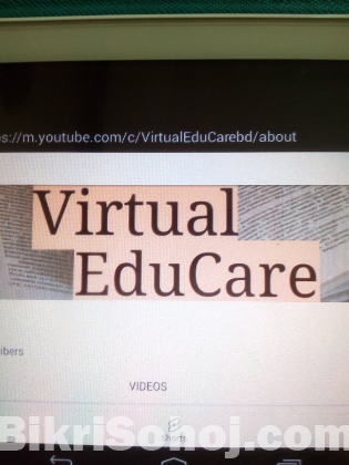 Virtual EduCare :- You Tube Channel for education